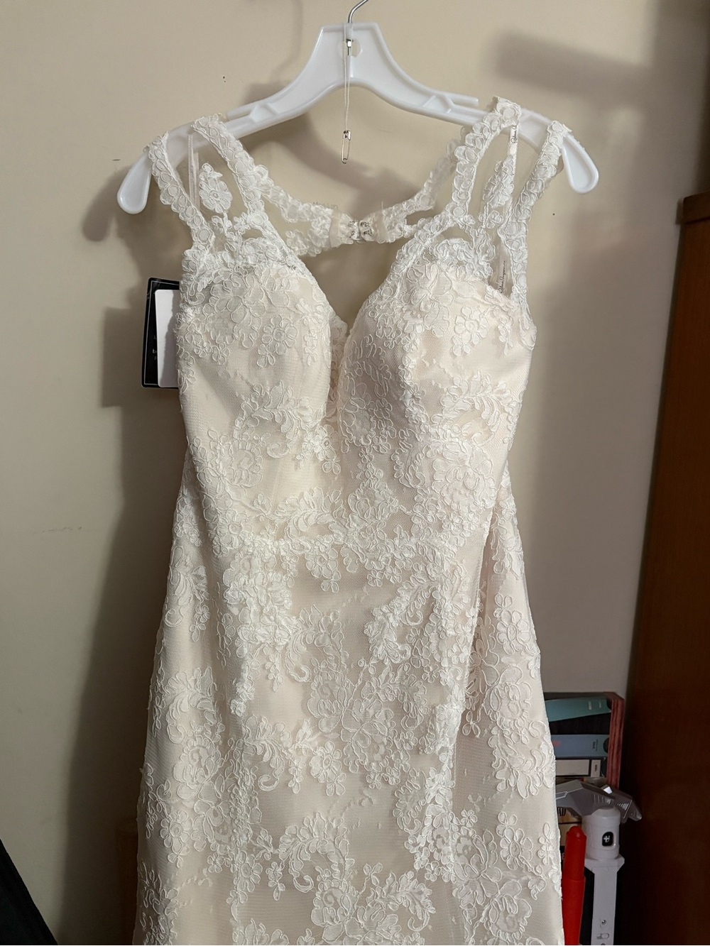 Rebecca Ingram Maggie Sottero Lace Mermaid Wedding Dress Size 12
